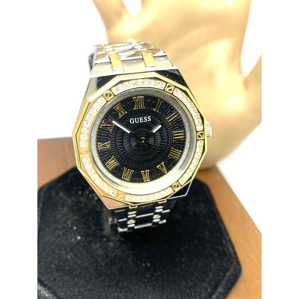 Guess Womens Watch GW0770L4 Quartz Black Dial Gemmed 2-Tone Stainless Steel 36mm - Picture 13 of 14